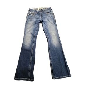 Ariat Real Denim Womens 28x31 Mid Rise Boot Denim Jeans See Description Western